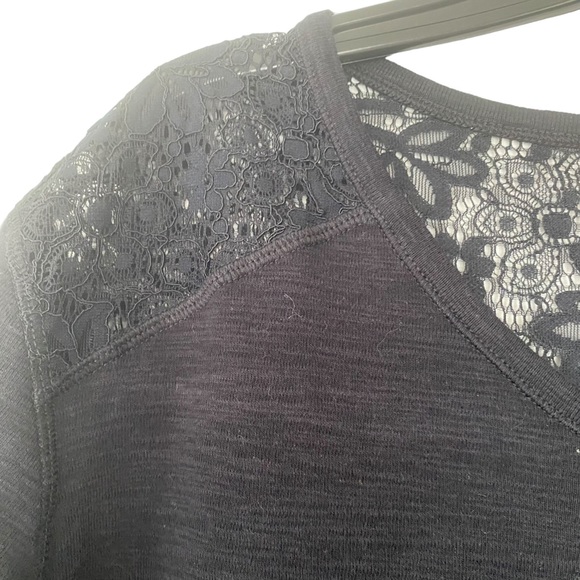 Black Cotton/Lace Top - Size XXL - Picture 4 of 5